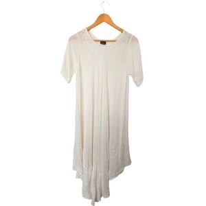 Fashion Force White Short Sleeve Swimsuit Cover